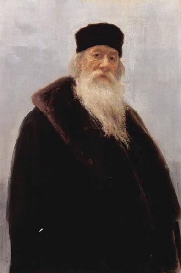 Ilya Repin Portrait of Vladimir Vasilievich Stasov, Russian art historian and music critic France oil painting art